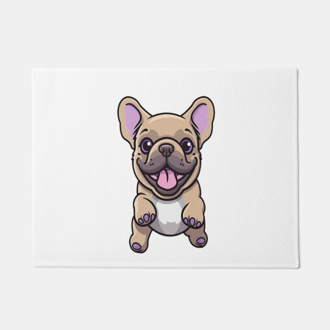 Lilac French Bulldog 9 Doormat (Front)