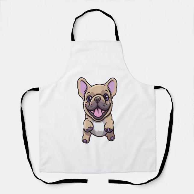 Lilac French Bulldog  Apron (Front)