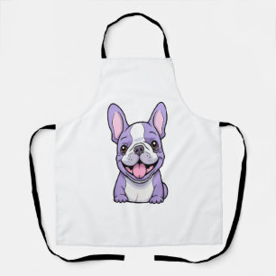 Lilac French Bulldog Apron