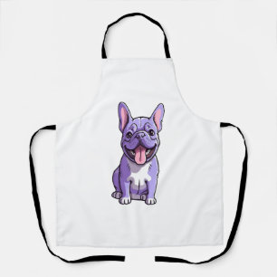 Lilac French Bulldog  Apron
