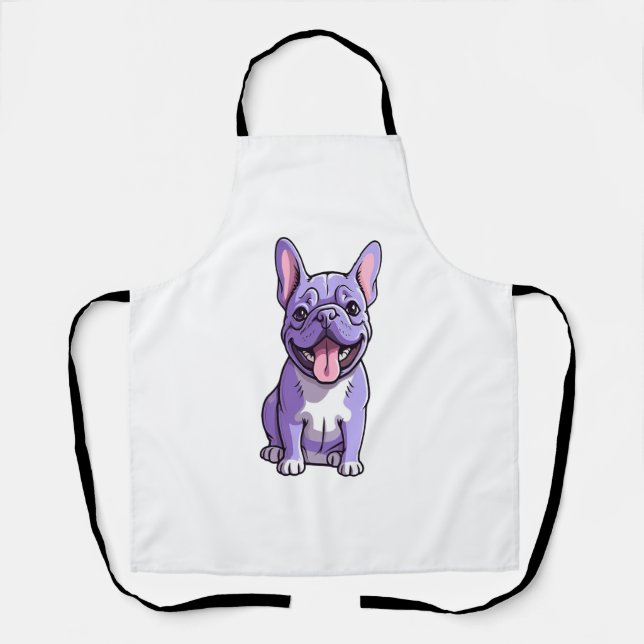 Lilac French Bulldog  Apron (Front)