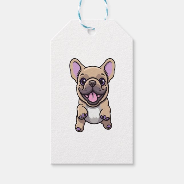Lilac French Bulldog  Gift Tags (Front)