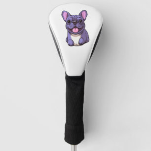 Lilac French Bulldog Golf Head Cover