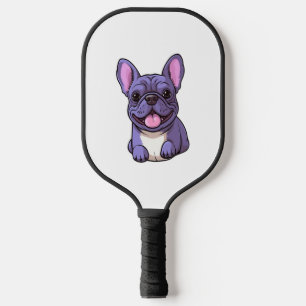 Lilac French Bulldog Pickleball Paddle