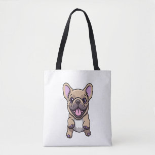 Lilac French Bulldog Tote Bag