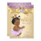Lilac Gold Ballerina Princess Baby Shower Ethnic