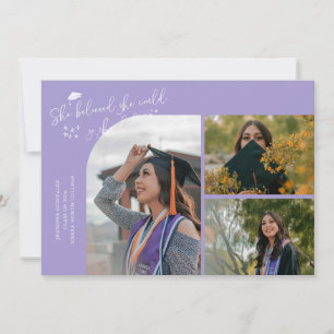Lilac Graduate She Believed Multi Photo Announcement