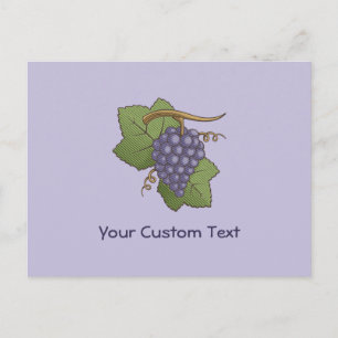 Lilac Grapes Postcard