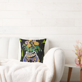 Lilac graphic flower bowl pillow