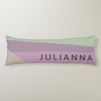 Lilac Green Geometric Colour Block Personalised