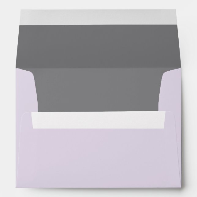Lilac Grey Plain Envelope (Back (Bottom))
