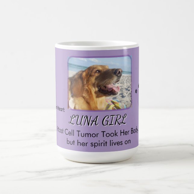 Lilac Heart Forever Tribute Coffee Mug (Center)