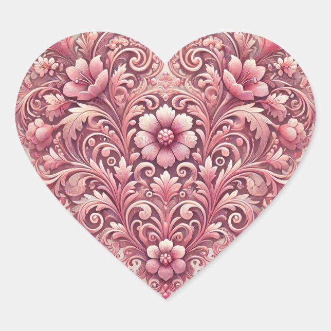 Lilac Heart Sticker (Front)
