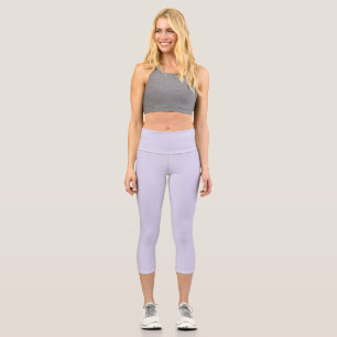 Lilac High Waisted Yoga Capris