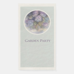 Lilac Hydrangea Garden Party Guest Towels Napkin