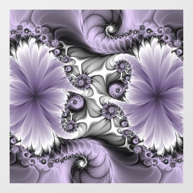 Lilac Illusion Abstract Floral Fractal Art Fantasy (Sheet)