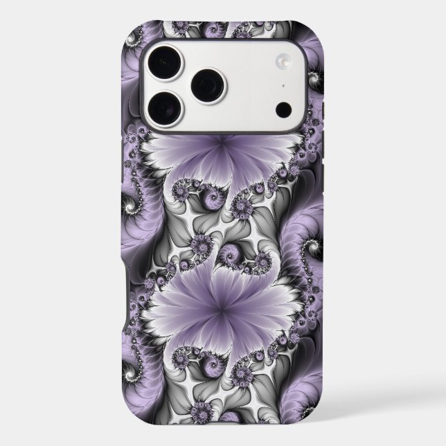 Lilac Illusion Abstract Floral Fractal Art Fantasy (Back)