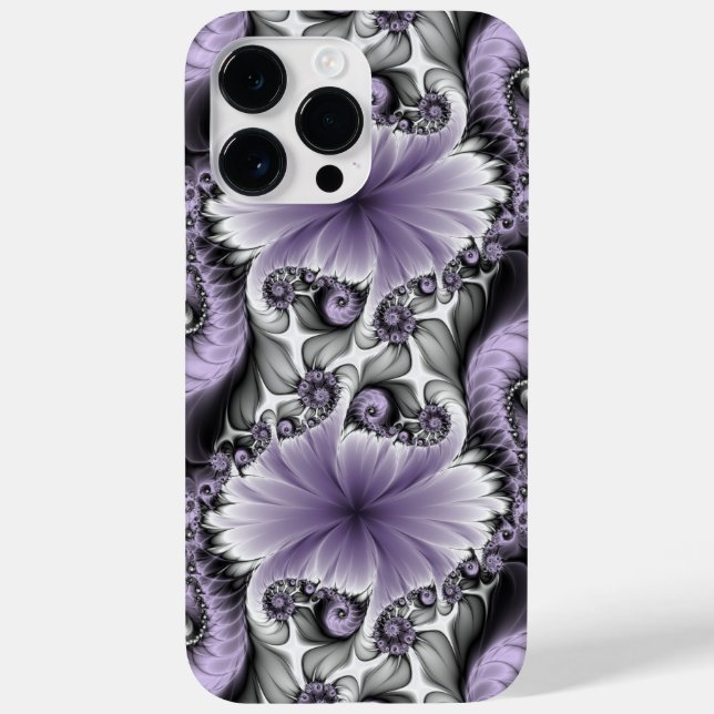 Lilac Illusion Abstract Floral Fractal Art Fantasy Case-Mate iPhone Case (Back)
