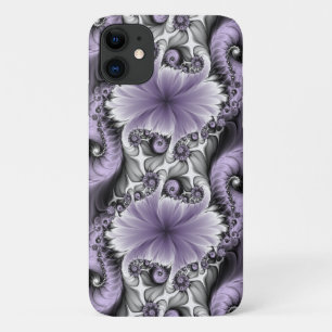 Lilac Illusion Abstract Floral Fractal Art Fantasy Case-Mate iPhone Case