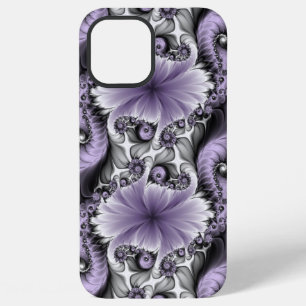 Lilac Illusion Abstract Floral Fractal Art Fantasy iPhone 12 Pro Max Case