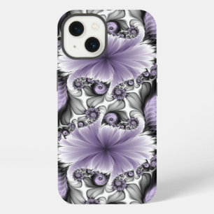 Lilac Illusion Abstract Floral Fractal Art Fantasy iPhone 13 Case