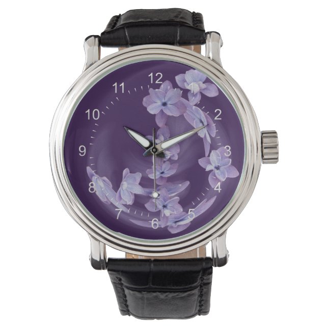 Lilac in circle watch (Front)