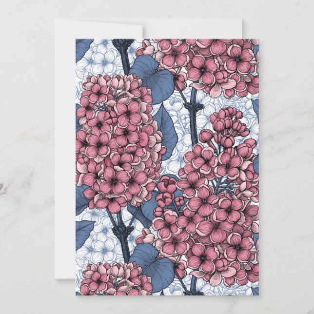 Lilac in pink and blue (Front)