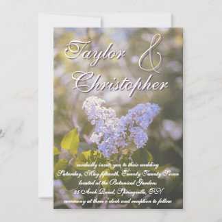 Lilac invitation