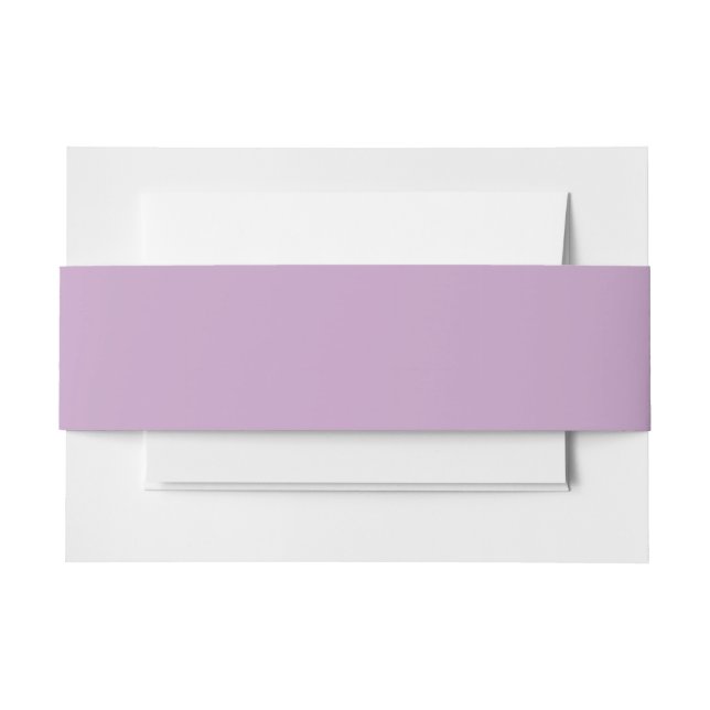 Lilac Invitation Belly Band (Front Example)