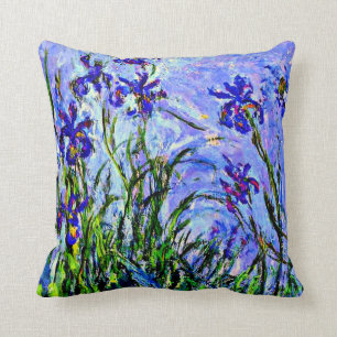 Lilac Irises by Claude Monet, Cushion
