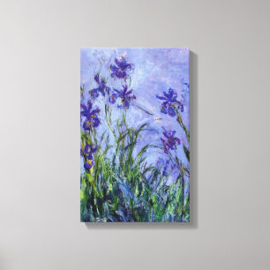 Lilac Irises Claude Monet Fine Art Canvas Print
