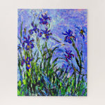 Lilac Irises fine art by Claude Monet, Jigsaw Puzzle<br><div class="desc">Famous flower painting by Claude Monet,  Lilac Irises.</div>
