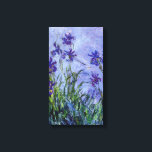 Lilac Irises Monet Fine Art Canvas Print<br><div class="desc">A beautiful iris flower painting called Lilac Irises painted by French Impressionism painter,  Claude Monet,  c. 1914-1917.</div>