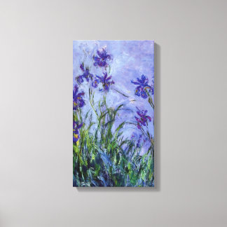 Lilac Irises Monet Fine Art Canvas Print