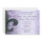 Lilac "iron fleur de lis" WEDDING INVITATION