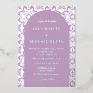 Lilac Italian Geometric Wedding
