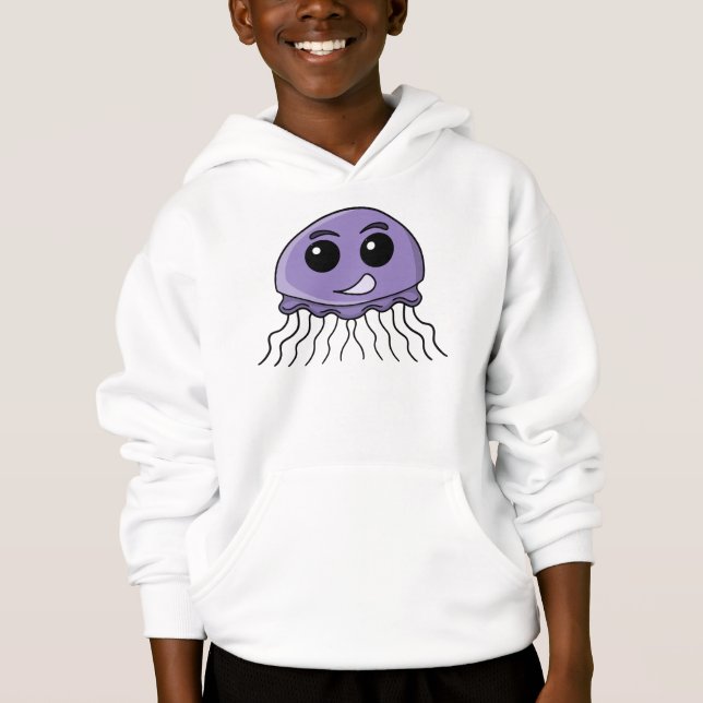 Lilac Jellyfriend Cartoon (Front)
