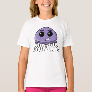 Lilac Jellyfriend Cartoon T-Shirt