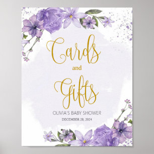 Lilac Lavender Cards and Gifts Sign