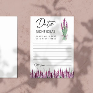Lilac Lavender Date nidht ideas Paper Sheet
