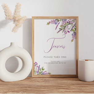 Lilac Lavender Favours Poster
