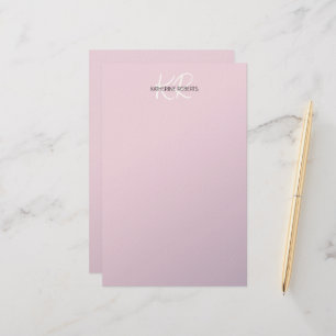 Lilac Lavender Personalised Stationery Paper