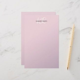 Lilac Lavender Personalised Stationery Paper