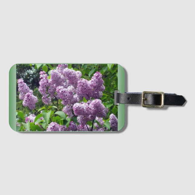 Lilac Luggage Tag (Front Horizontal)