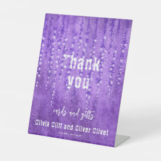 Lilac Lupines Cards and Gifts Pedestal Sign
