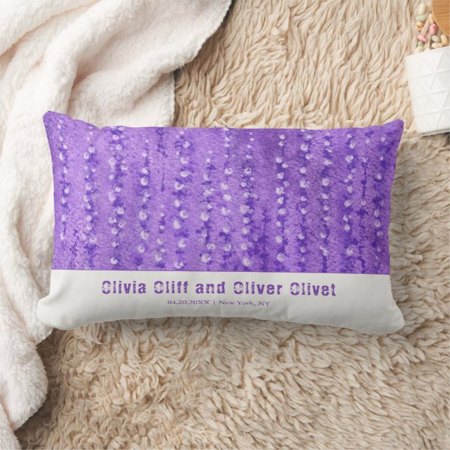 Lilac Lupines Lumbar Cushion (Blanket)