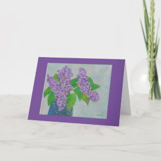 lilac memories # 2  Blank Inside Card