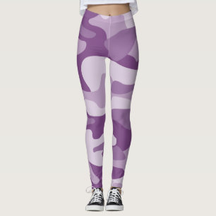 Lilac Monocolor Camo Leggings