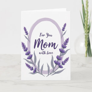 Lilac Mum Floral Love Card