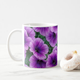 Lilac Petunia Flowers Coffee Mug